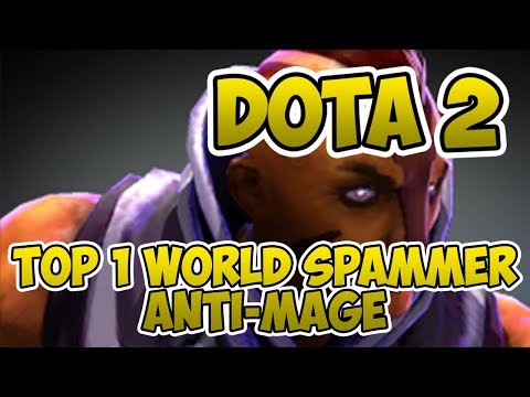 Top 1 World Anti-Mage Spammer [2200+ Matches] [Dota 2] [7.22h] [~Tatiana] [Gameplay]