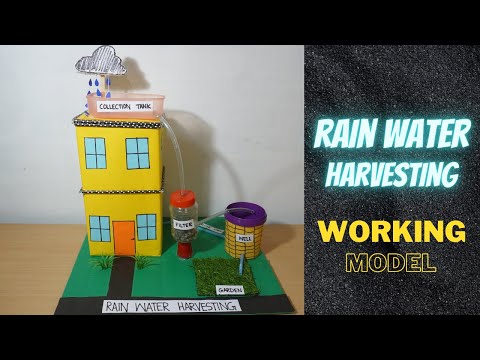 Rain water Harvesting working model | Rain water harvesting model | school project | How to make