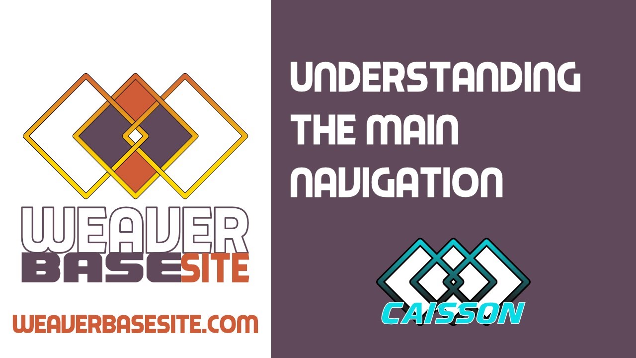 WBS | Caisson | Understanding the Main Navigation