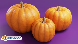 How to make Pumpkins in Blender (Tutorial)