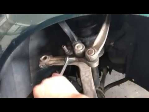 Audi upper control arm pinch bolt removal No special Tools