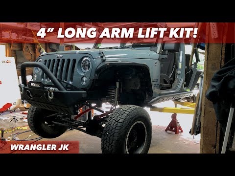 Rough Country 4" Long Arm Lift Kit & Vertex Reservoir Shocks // PT. 1 - FRONT