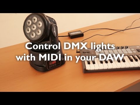 MIDI DMX Interface - Control your dmx lights in your DAW (Ableton Live, Reason)