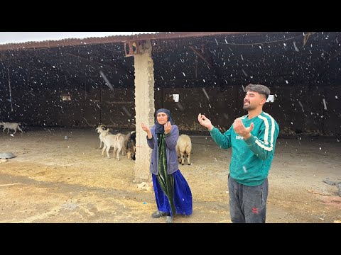 A snowy day in rural life❄️A grandmother's simple winter life in the countryside