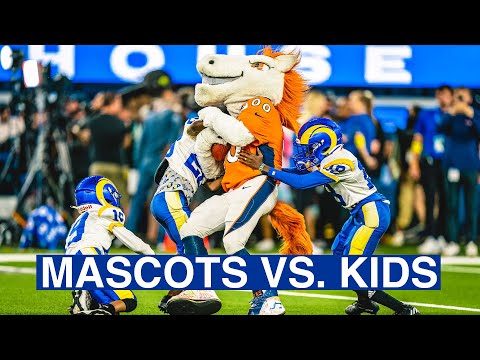 Highlights: Kids Go Head-To-Head With Mascots During Rams Halftime Show
