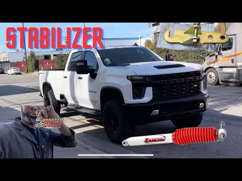 STEERING STABILIZER INSTALL || GMC SIERRA AND CHEVROLET SILVERADO 2500/ 3500