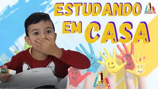 COMO ESTUDAR EM CASA - [Samuca fazendo atividade Escolar]