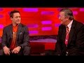 Robert Downey Jr. and Stephen Fry discuss baby.