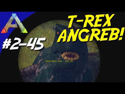 ARK Survival Evolved Dansk Sæson 2 - Ep. 45 - T-REX ANGREB!
