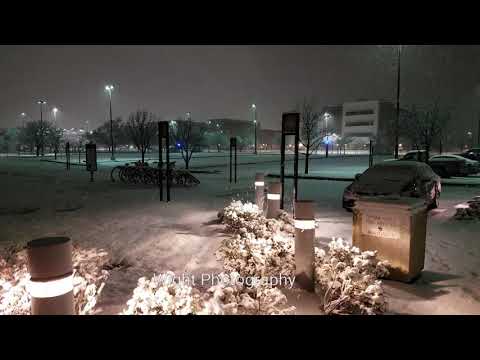Moderate Snowfall in Norman, OK - January 3, 2019