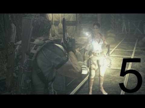 Let's Co Op Resident Evil 5 Part 5 (Killing Dogs and Dark Spelunking)