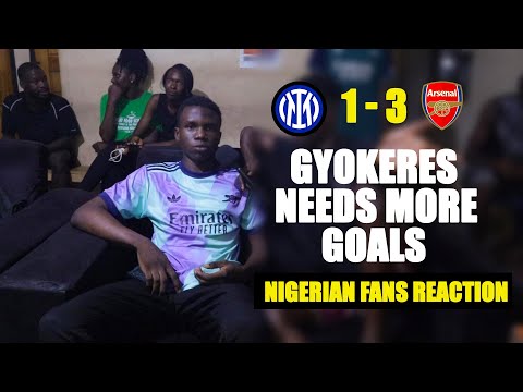 INTER 1- 3 ARSENAL ( GBENGA - NIGERIAN FAN REACTION) 2025-2026 UEFA CHAMPIONS LEAGUE