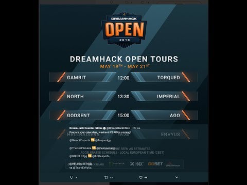 🔴| RuS | Gambit vs Torqued  -  North vs Imperial | DreamHack Open - Tours 2018 | 🔴