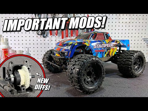 UPGRADING this STAMPEDE 4X4 with VERY Important Parts!
