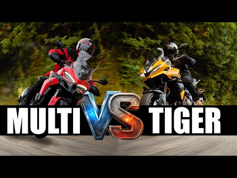 Ducati Multistrada V2 vs Triumph Tiger 800 Sport Mittelklasse Sport Reisen