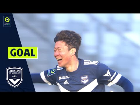 Goal Ui Jo HWANG (90' - GdB) FC GIRONDINS DE BORDEAUX - RC STRASBOURG ALSACE (4-3) 21/22