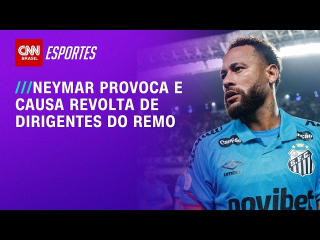 Neymar provoca o Remo e gera revolta após vitória do Santos: "Eliminado" | LIVE CNN