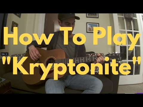 How To Play The Guitar Intro To "Kryptonite" By 3 Doors Down - Guitar Lessons Under 5 Minutes