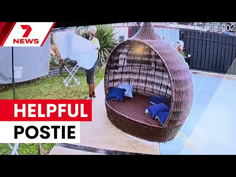 Postie's kindness delights homeowner | 7NEWS