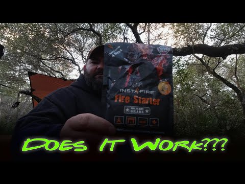Instafire Fire Starter -Does It Work??? #instafire #firestarter #campfires #survival #walmart