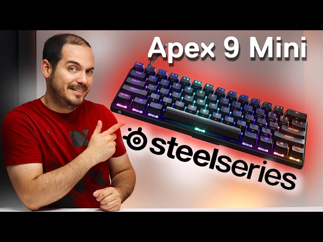 Vídeo relacionado con SteelSeries Apex 9 Mini - Teclado Mecánico de Gaming - Interruptores ópticos - Accionamiento de 2 puntos - Forma compacto Esports Mini 60 % - Interruptores intercambiables - Teclado americano (QWERTY)