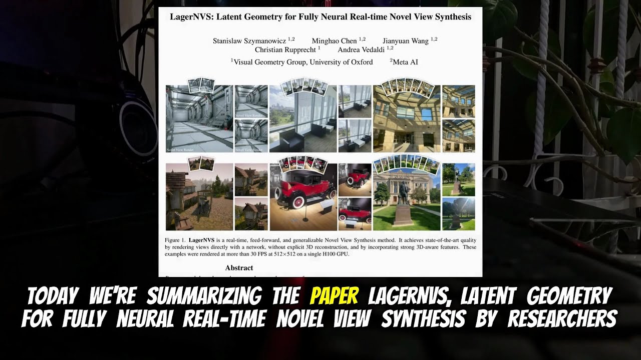 LagerNVS: Latent Geometry for Fully Neural Real-time Novel View Synthesis (Mar 2026)