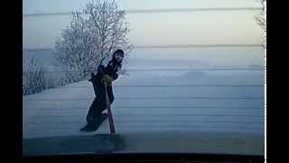 preview picture of video '105 km/h  snowboard Tovačov'