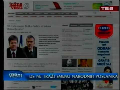 DS: nije tražena smena poslanika iz Niša - prilog Tv5