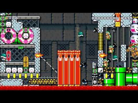 ~TowerDefense~ Gunner Bros　砲主ブロス by てすと5789 - SUPER MARIO MAKER - NO COMMENTARY 1AT