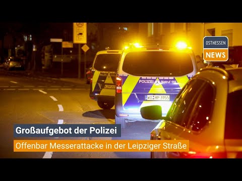 FULDA: Offenbar Messerattacke in der Leipziger Straße - Großaufgebot der Polizei