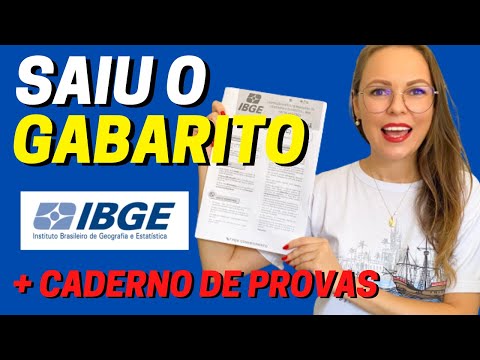 SAIU O GABARITO DA PROVA DO IBGE 2022 + RECURSOS | RECENSEADOR - ACM - ACS
