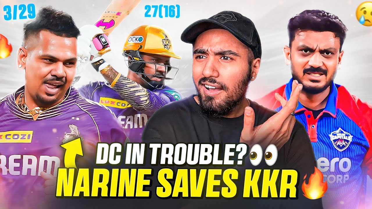 SUNIL NARINE 3 Wkts! 🔥 Axar Fights Injured 😤 | KKR Beat DC | IPL 2025 Highlights