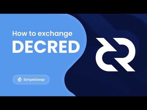 Decred DCR crypto | Step-by-step exchange tutorial
