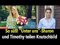 So Süß Unter Uns Sharon Und Timothy Teilen Knutschbild