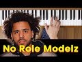 No Role Modelz (J. Cole) [Intermediate Piano Tutorial]