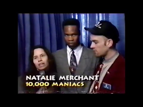 MTV News - Natalie Merchant and Michael Stipe at Reebok Human Rights Awards in Boston - 1991