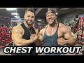 REGAN GRIMES DOES PHIL HEATH CHEST WORKOUT | 12 DAYS OUT POSING