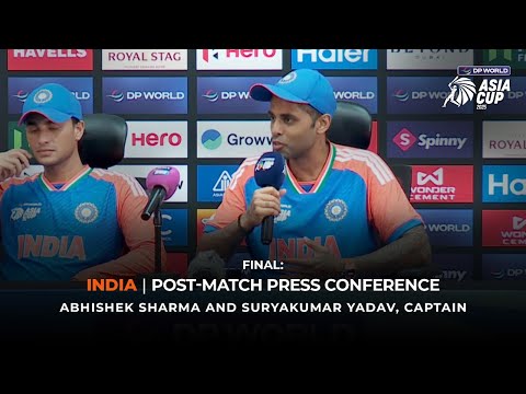 DP World Asia Cup 2025 Final Match:India Post-Match Press Conference