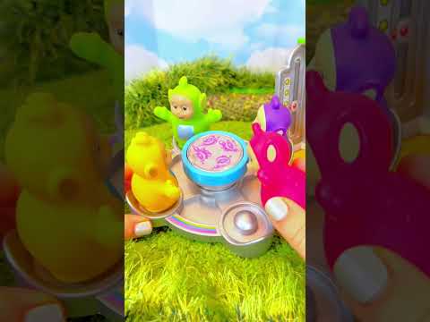 Teletubbies SPILL Tubby Custard and Toy Slide Playset! #kidsvideos #tinytreasures #toysplaying