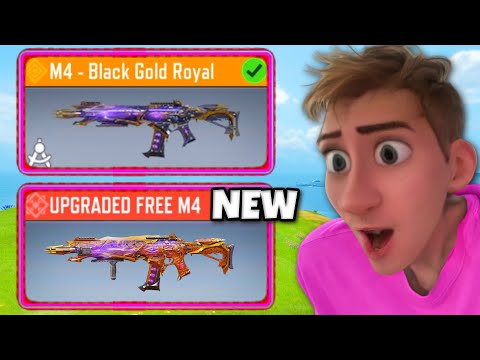 I UPGRADED the FREE LEGENDARY M4 with NEW CAMO 😍 (COD MOBILE)