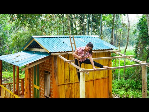 3 Months Start To Finish Alone Building A Log Cabin - TIMELAPSE Build Wooden House
