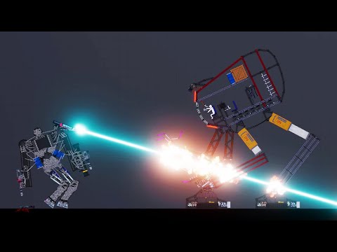 Super Giant Mechs Fighting Each Other In People Playground Vol.2