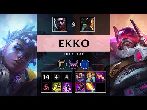 Ekko Top vs Gangplank - EUW Master Patch 25.18