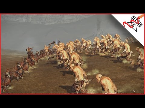 39 DRAGON OGRE SHAGGOTH vs 100 GIANTS - Total War: WARHAMMER
