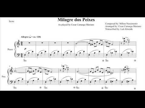Milagre dos Peixes - Cesar Camargo (piano transcription)