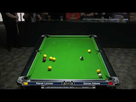 2021 National Men's Singles Round 2 - Kieran Lennon v Darren Adams