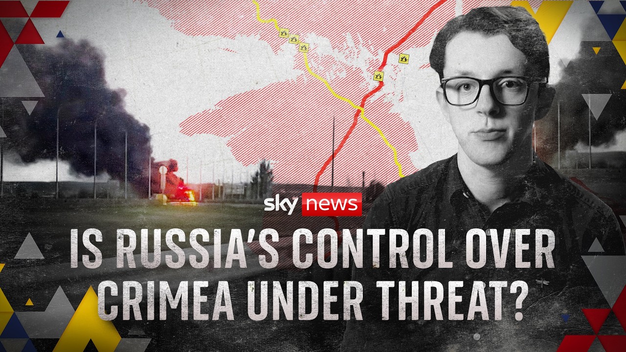 Video: Ukrainian drones strain Russian supply lines to Crimea