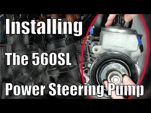 560SL - Installing The Power Steering Pump & Bleeding The Gearbox