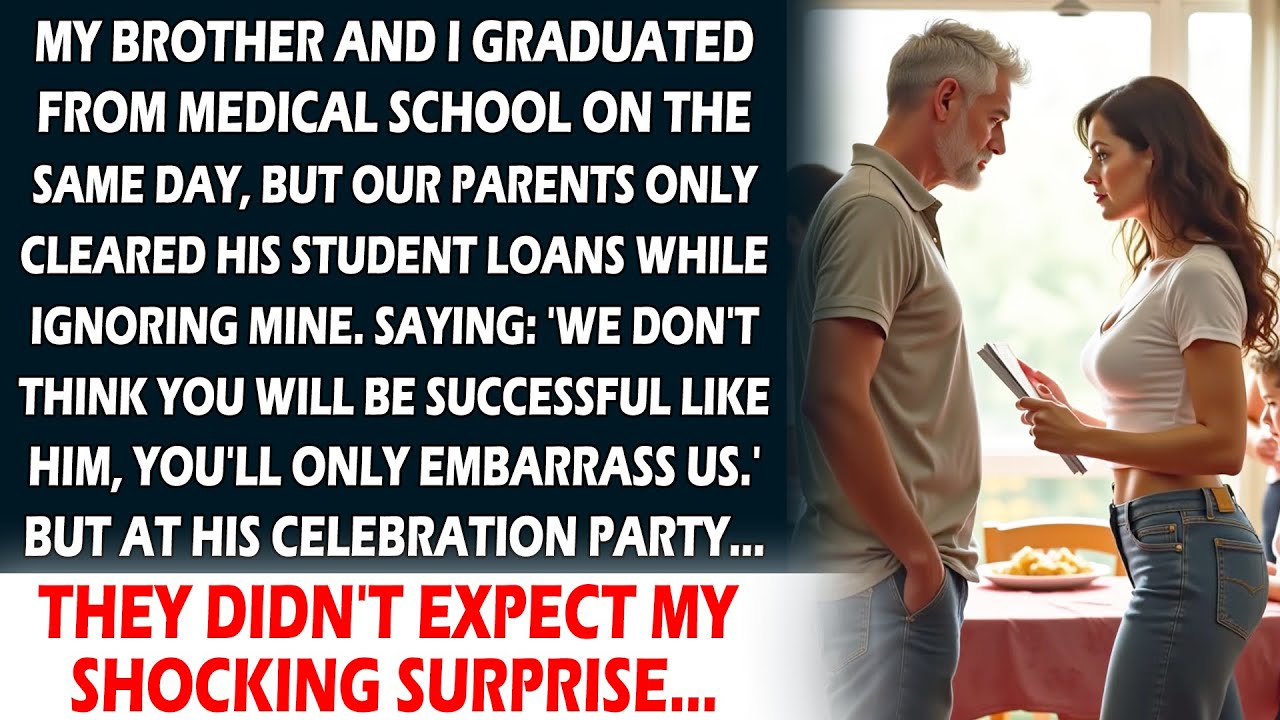 My Parents Cleared My Brother's Student Loans, Ignoring Mine, Until My Surprise Shocked Everyone!