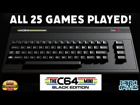 THE C64 Mini Black Edition - ALL 25 Games Played!